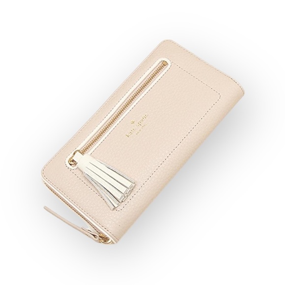 Kate Spade  KSNY Neda Chester Street Wallet  Rose Cloud / Cement  WLRU2654 - Picture 1 of 16